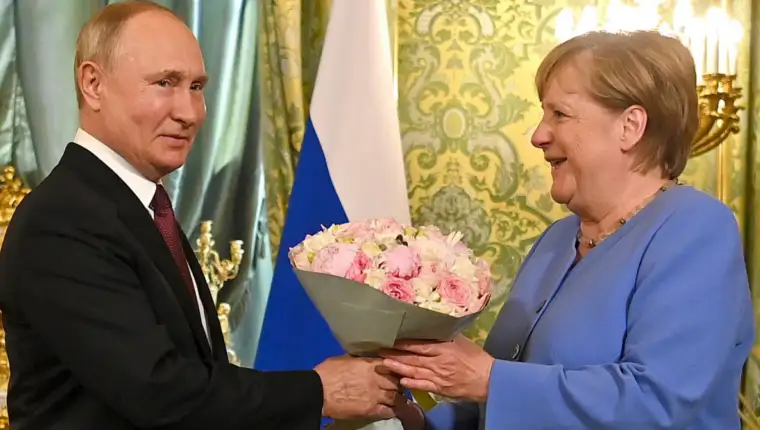 putin i merkel