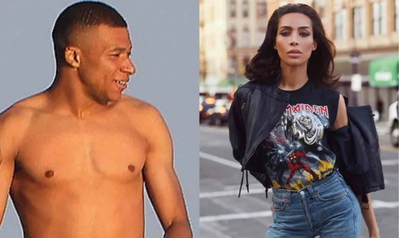 A-two-photo-collage-featuring-Kylian-Mbappe-and-Ines-Rau.