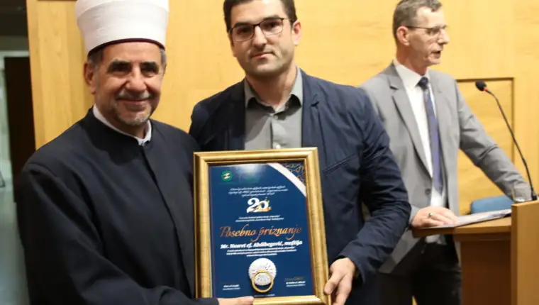 Muftija Abdibegović priznanje