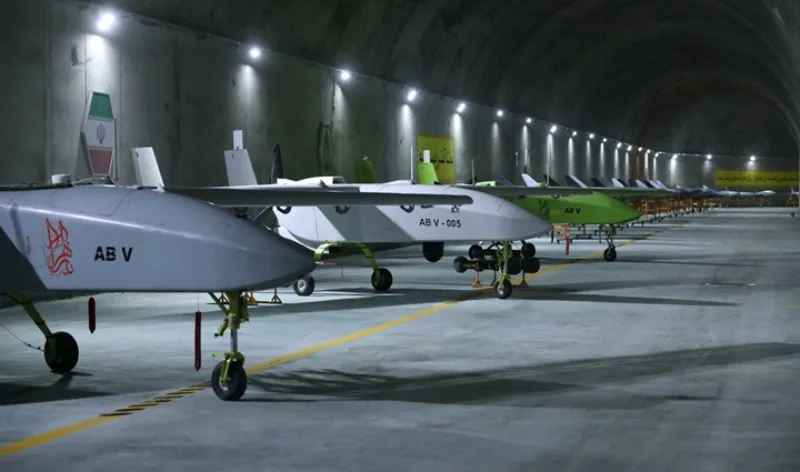 Iranian drones at underground site