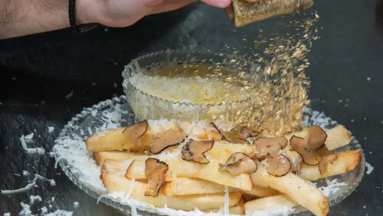 The Creme de la Creme Pommes Frites, the world's most expensive french fries, according to the Guinness Book of World Records, are seen at Serendipity 3 restaurant New York