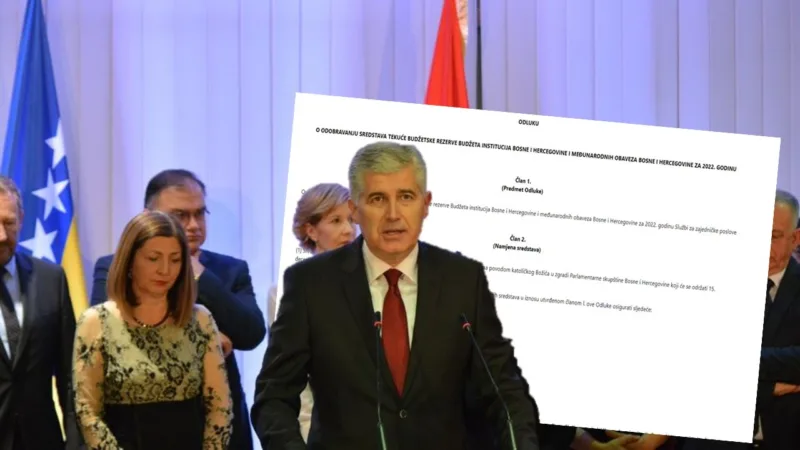 covic prijem odluka