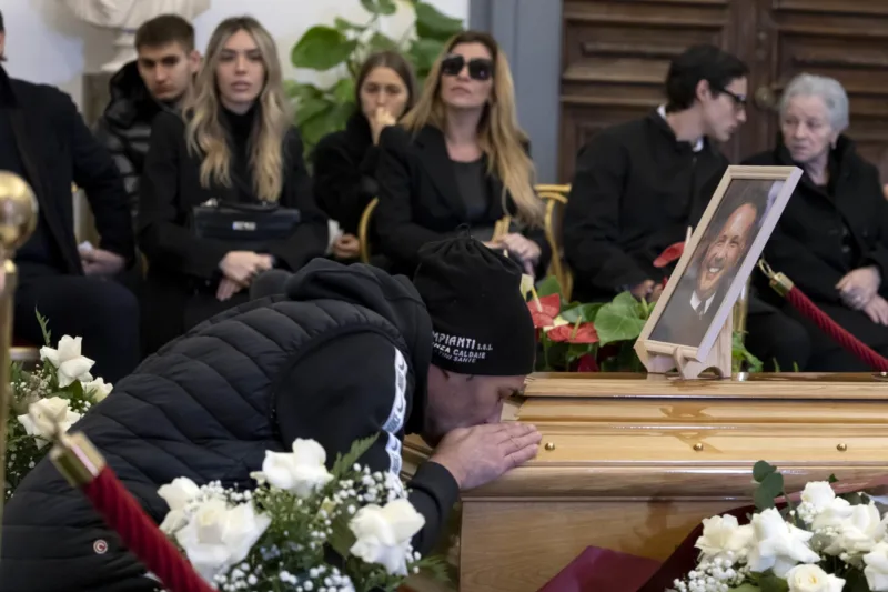 Funeral home of Sinisa Mihajlovic in Rome
