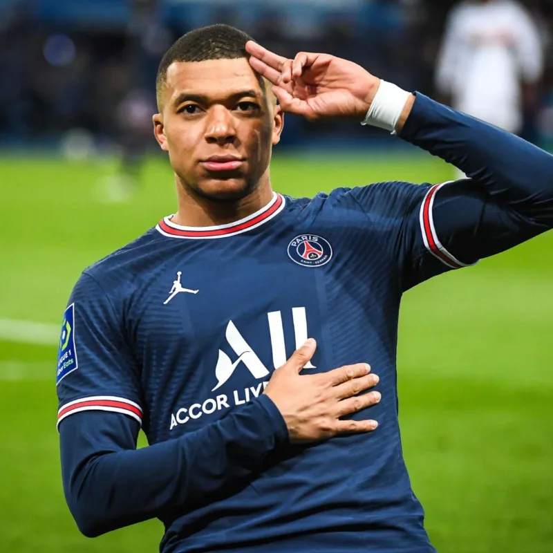 April 3, 2022, Paris, France, France: Kylian MBAPPE of PSG celebrates his goal during the Ligue 1 match between Paris Saint-Germain (PSG) and FC Lorient at Parc des Princes stadium on April 03, 2022 in Paris, France. (Credit Image: ©  Matthieu Mirville/ZU