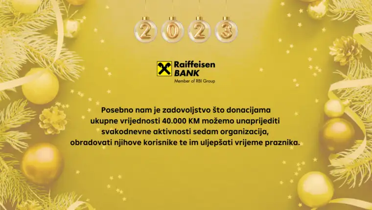 Podrska Raiffeisen banke za vecu praznicnu radost