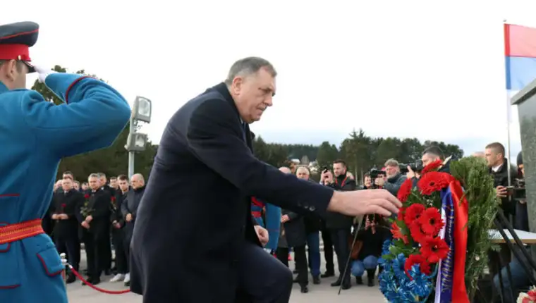 Соколац - Додик - полагање вијенаца