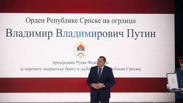 dodik odlikovanja putin