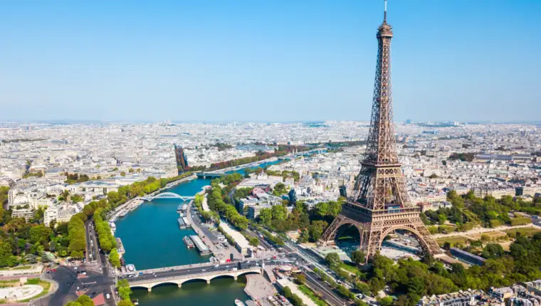 Eiffel,Tower,Or,Tour,Eiffel,Aerial,View,,Is,A,Wrought