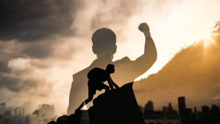 People inspiration and never giving up concept