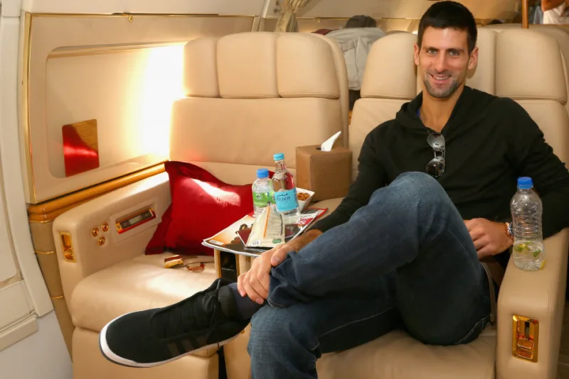 djokovic avion