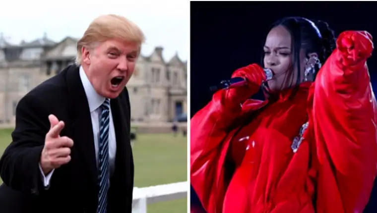trump i rihanna