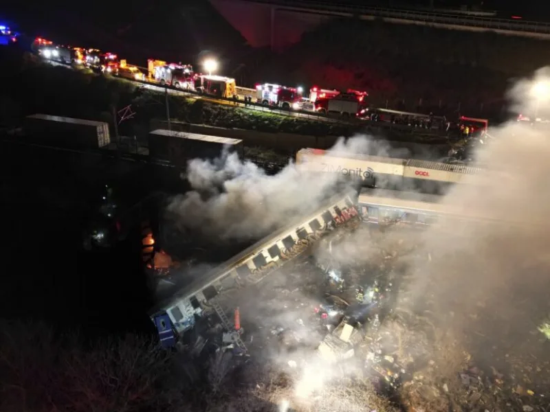 APTOPIX Greece Train Collision