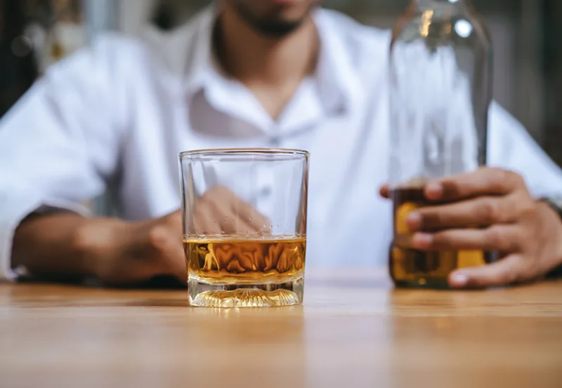 Alcoholism,Concept.,Young,Man,Drinking,Alcohol,Too,Much.