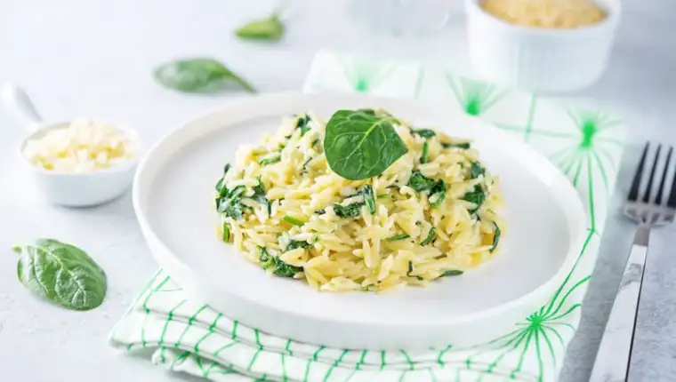 62489280-orzo-tjestenina-s-baby-spinatom-limunom-i-timijanom