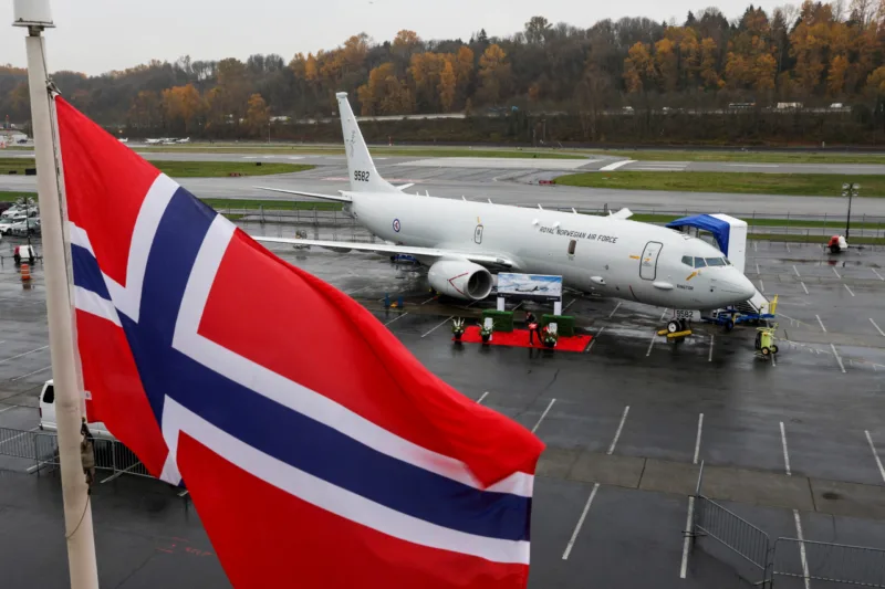 Delivery ceremony of the first P-8A Poseidon aircraft for Norway, in Seattle
