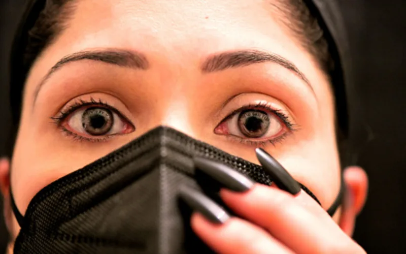Fear of the coronavirus means measures taken by wearing masks