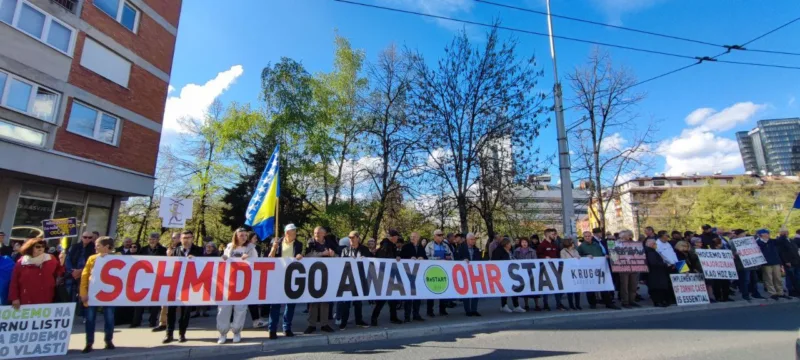 Počeli novi protesti ispred OHR-a u Sarajevu