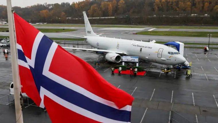 Delivery ceremony of the first P-8A Poseidon aircraft for Norway, in Seattle