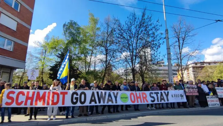 Počeli novi protesti ispred OHR-a u Sarajevu