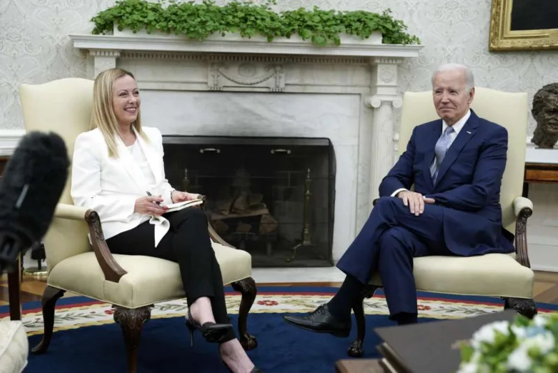 meloni biden