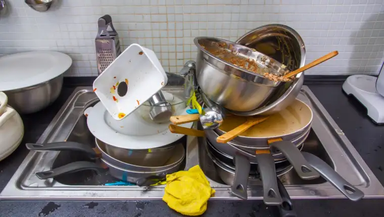 Dirty utensil on the kitchen