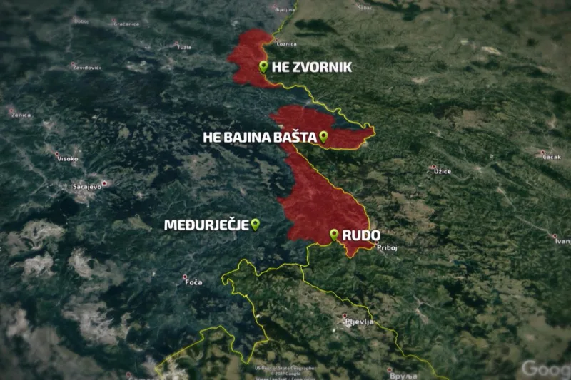 mapa granica srbija bih