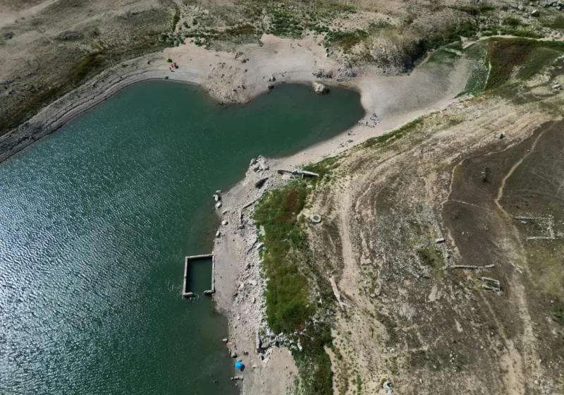 Residents and tourists enjoy Darnius Boadella reservoir