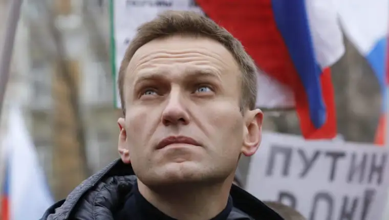 FILE PHOTO: Russian opposition leader Alexei Navalny attends a rally in memory of politician Boris Nemtsov in Moscow
