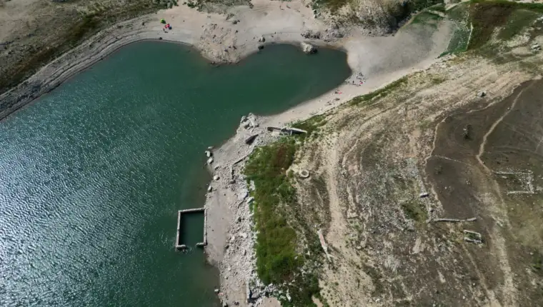 Residents and tourists enjoy Darnius Boadella reservoir