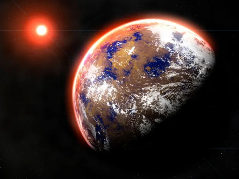 Proxima Centauri b exoplanet, illustration