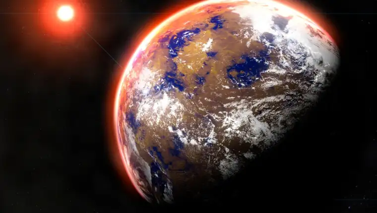 Proxima Centauri b exoplanet, illustration