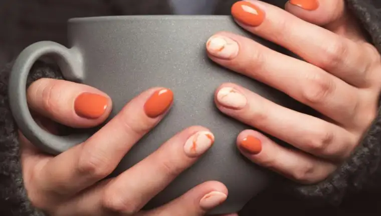 Pumpkin Spice Nails