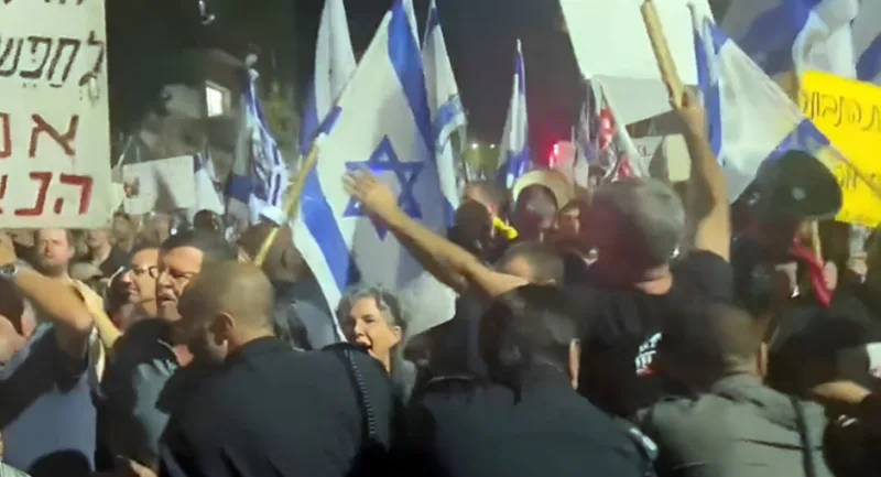 izrael protest