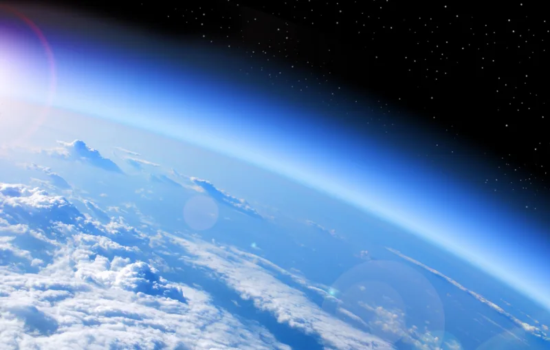 view of Earth from space