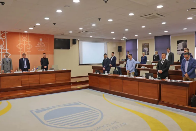 Sjednica Gradskog vijeća Mostar počela minutom šutnje
