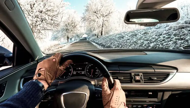 auto voznja zima