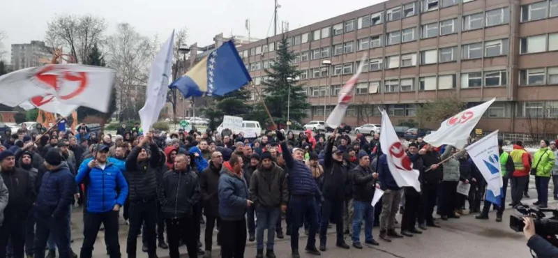 arcelor mital protest