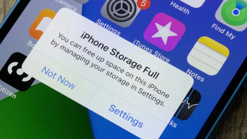 iphone prostor na telefonu