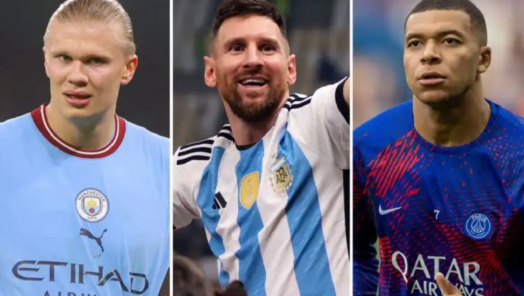 Haaland, Mbappe i Messi
