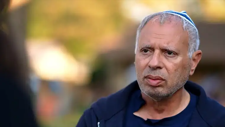 Avi Shamriz speaks with NBC News on Dec. 18, 2023.