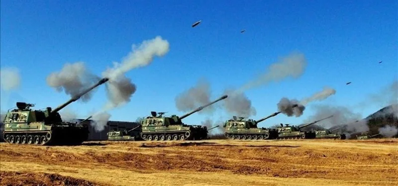 sjeverna koreja topovsko bombardovanje