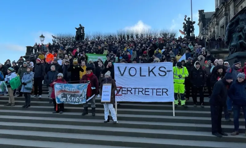 protesto njemacka