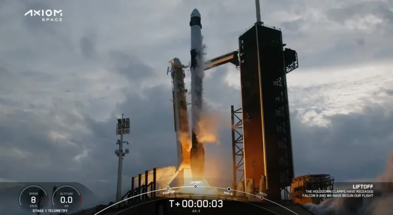 #BREAKING SpaceX-ova misija Axiom 3 lansirana ka Međunarodnoj svemirskoj stanici, č