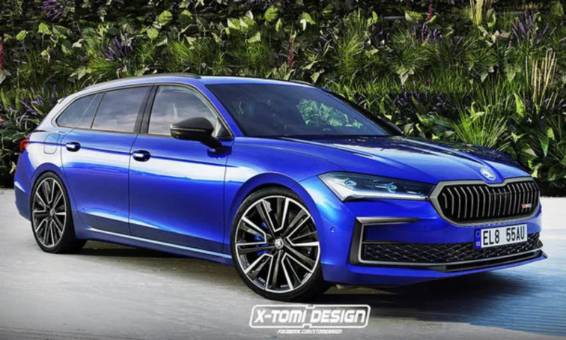skoda superb rs illustration