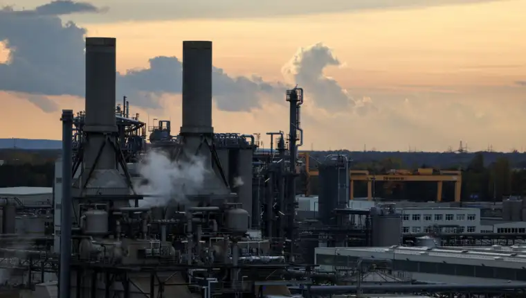 A general view of the BASF chemical industry company in Schwarzheide