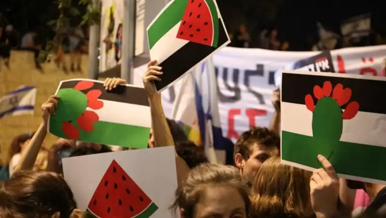 palestina protesti zastava lubenica