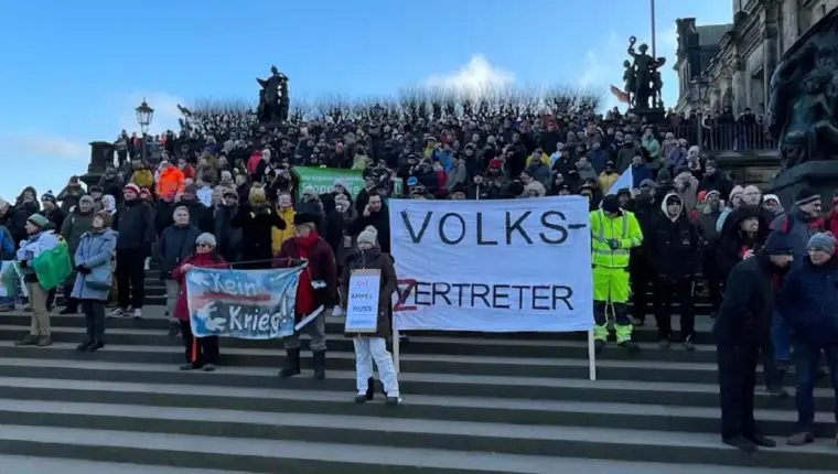 protesto njemacka