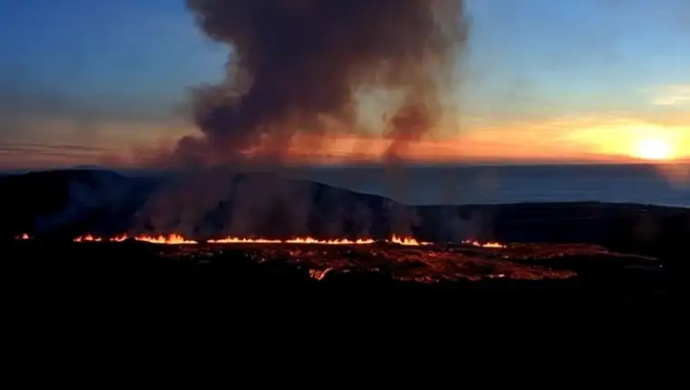 vulkan erupcija island
