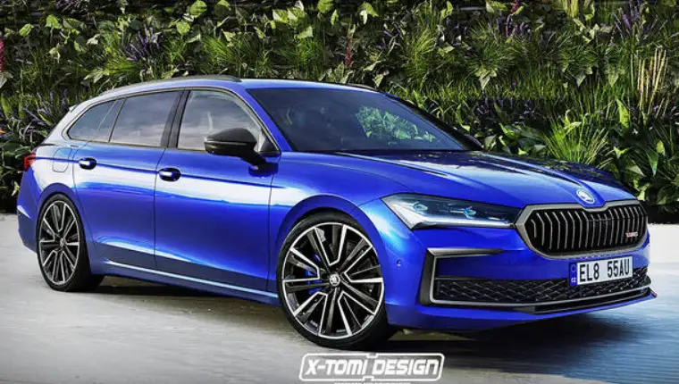 skoda superb rs illustration