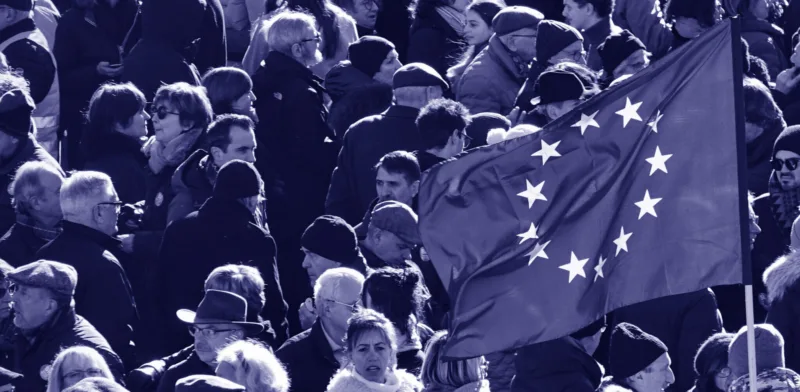 Demonstration,In,Favour,Of,The,European,Union,Against,Nationalist,Movements.